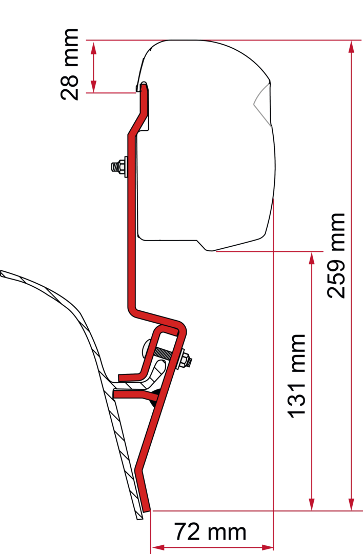 Fiamma Adapter Kit VW T3