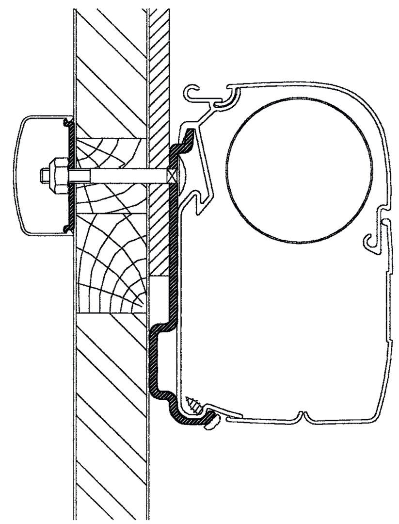 Thule Adapter für CHAUSSON Allegro 400cm