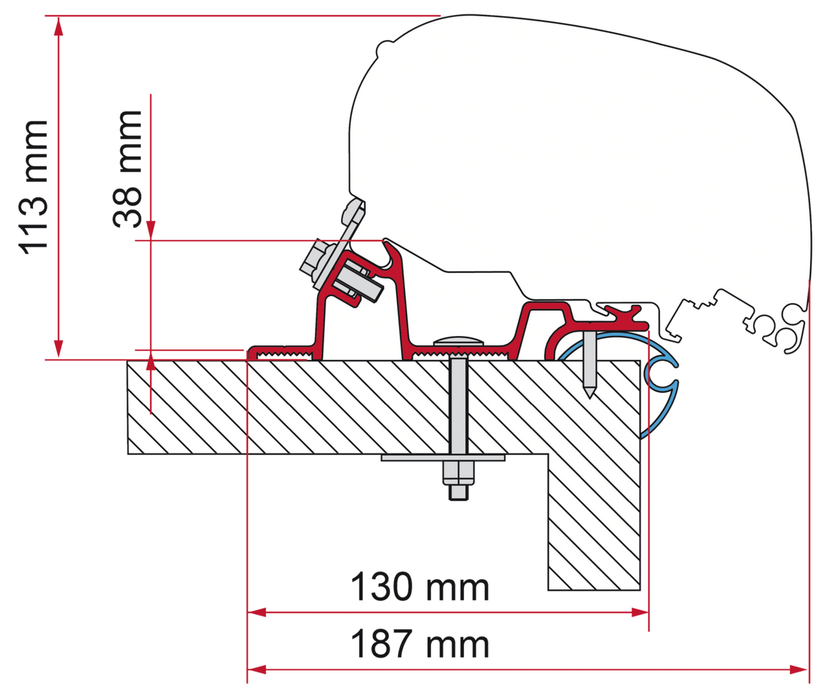 Fiamma Adapter F80-F65 Kit Caravan Standard