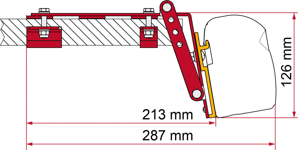 Fiamma Adapter Kit Roof Rail
