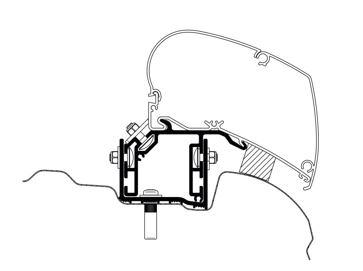 Thule VW Crafter Adapter 2017 LHD