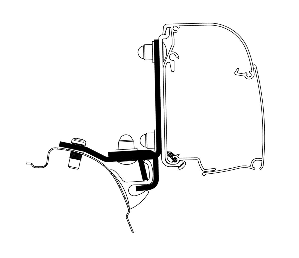 Thule Adapter T 4200 Brandrup TOP-Rail G2