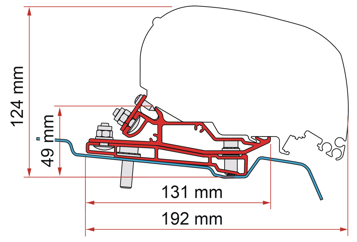 Fiamma Adapter Ford Transit L3 H3