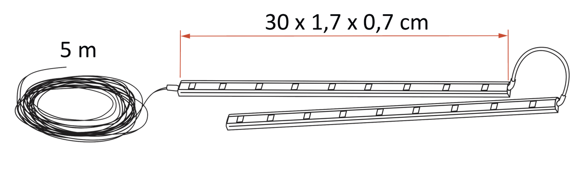 Fiamma Awning Arms LED 4000K