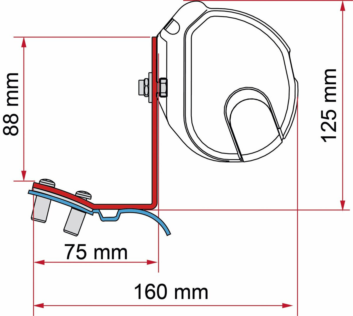 Fiamma Adapter-Kit F35 Vito/Vito Marco Polo