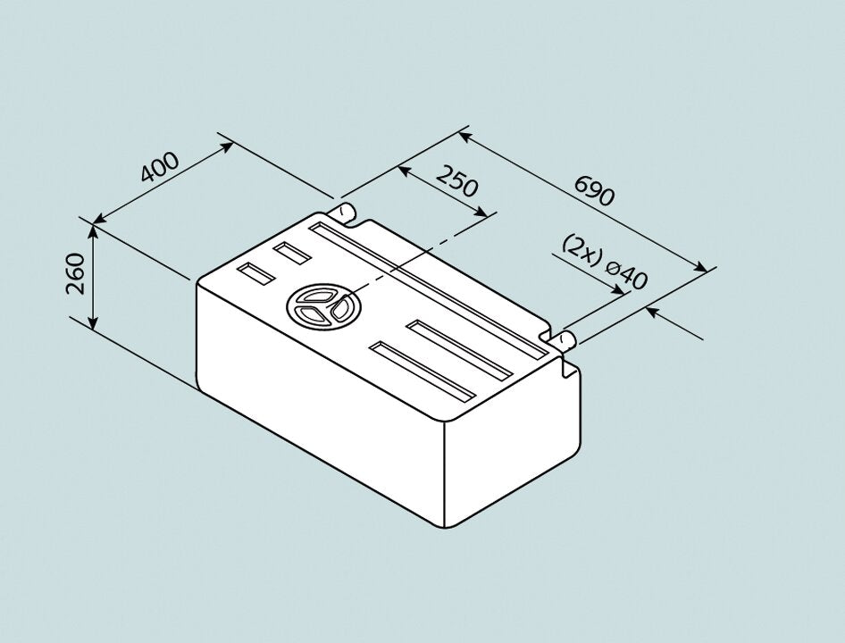 Lilie Wassertank 63 l