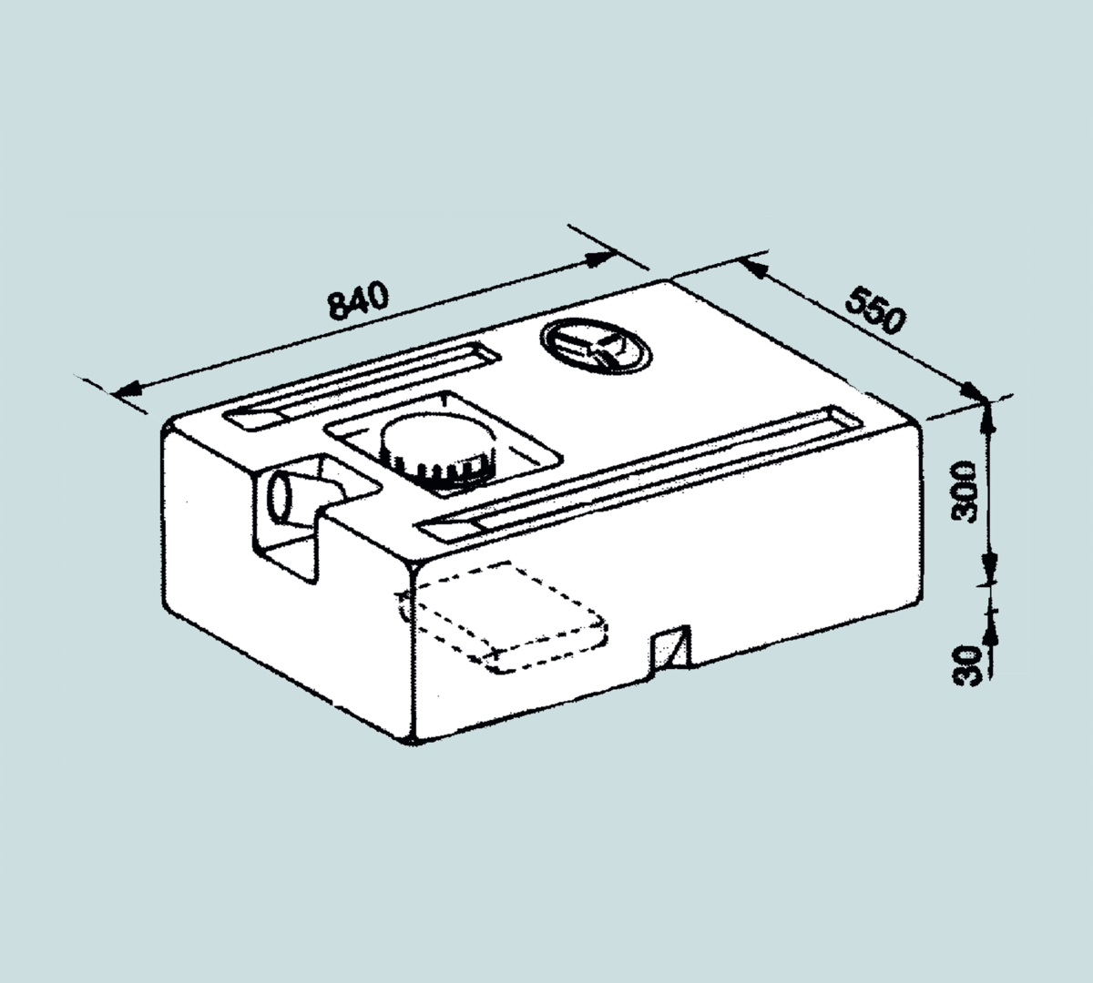 Lilie Wassertank 130 l