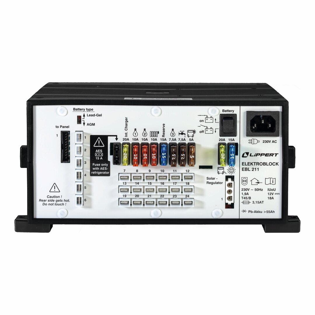 Lippert Elektroblock EBL 211 mit Kontrolltafel