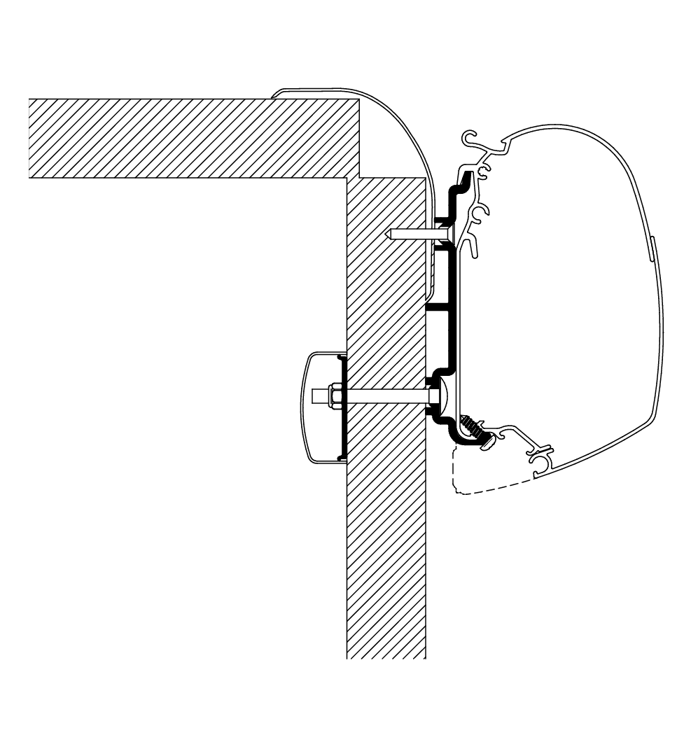 Thule Frankia Adapter 600cm (S) (B)