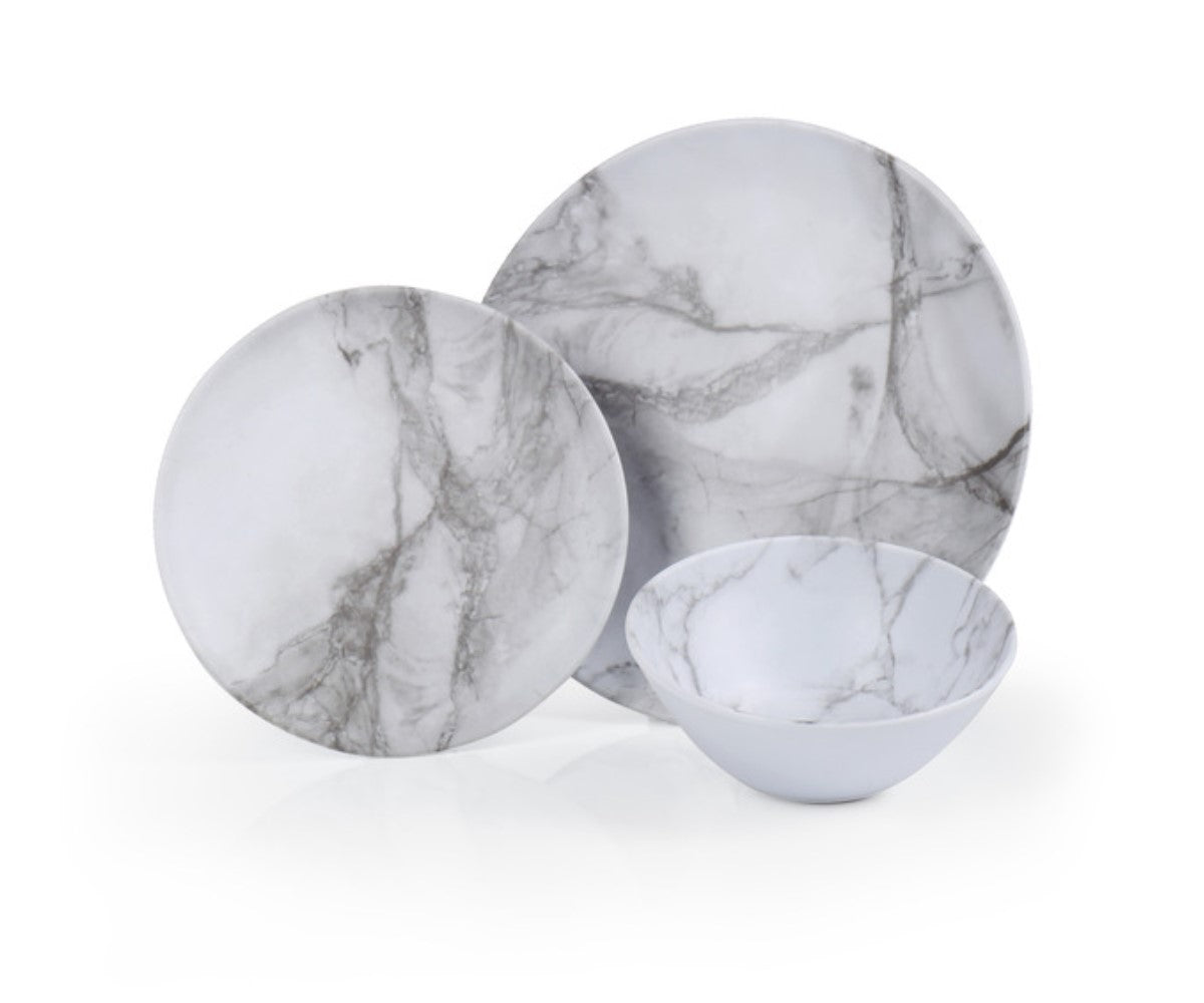 Camping Geschirrset MARMOR für 2 Personen aus Melamin von Camp4