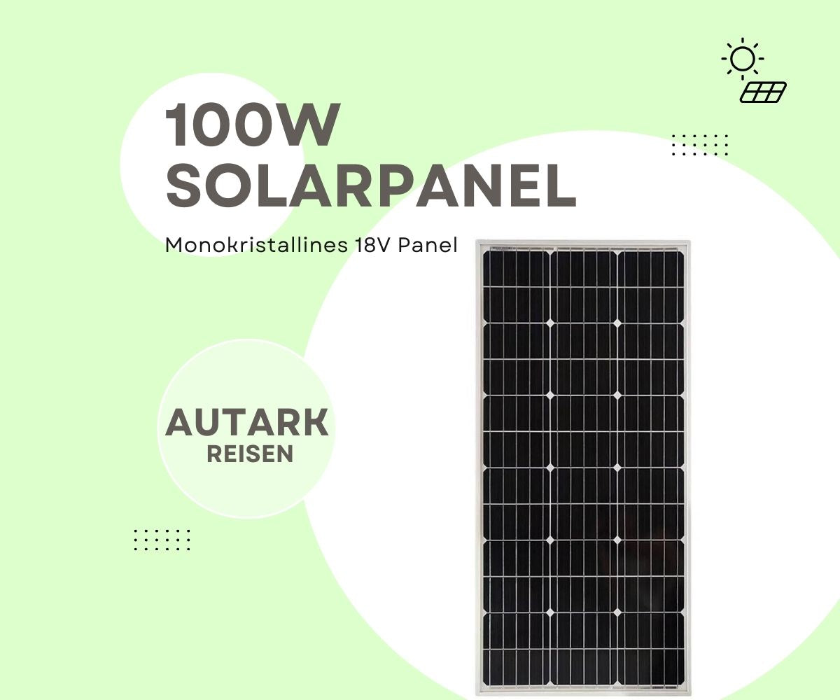100W Solarpanel Monokristalline 18V Solarmodul