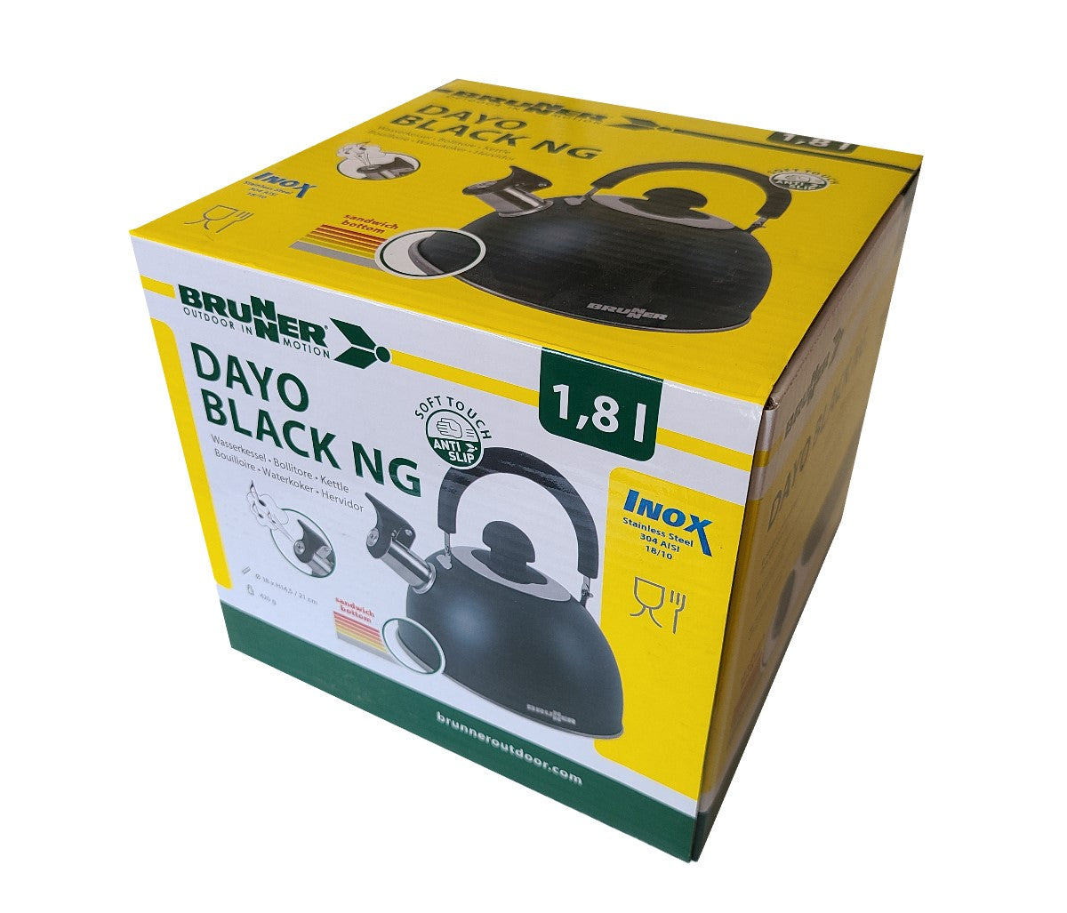 Wasserkessel DAYO BLACK von Brunner für das Wohnmobil