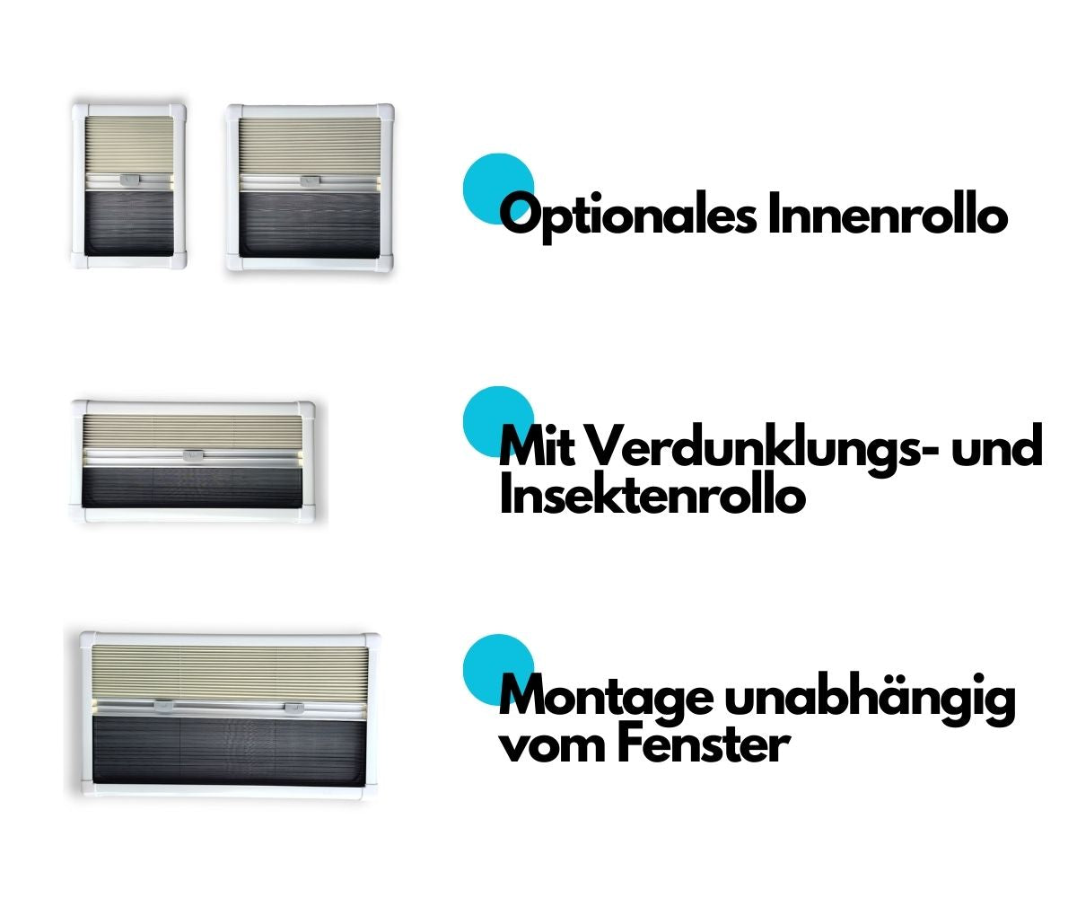 Wohnmobil universal Ausstellfenster 650 x 300