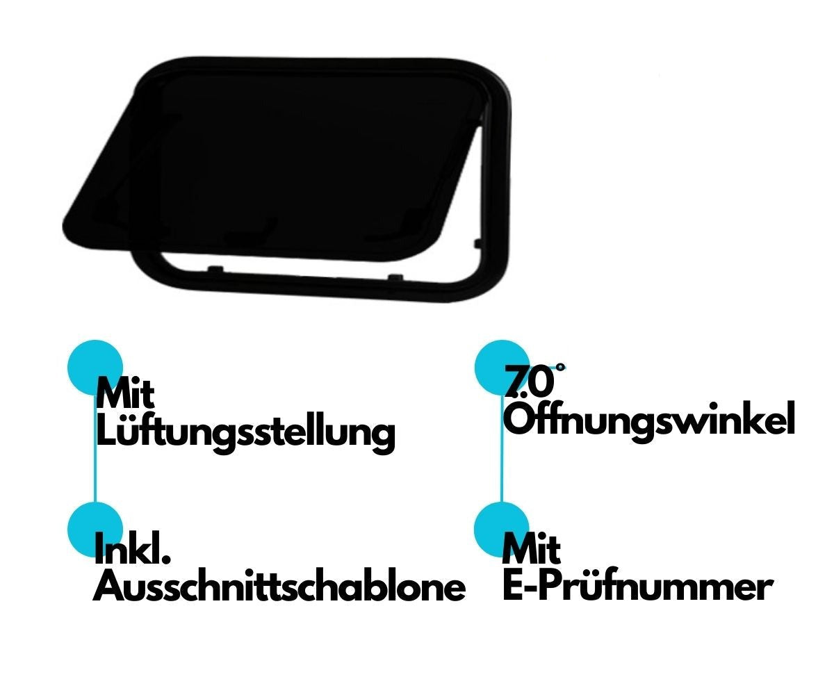 Wohnmobil universal Ausstellfenster 850 x 450850x450 Fenster Set - Masis