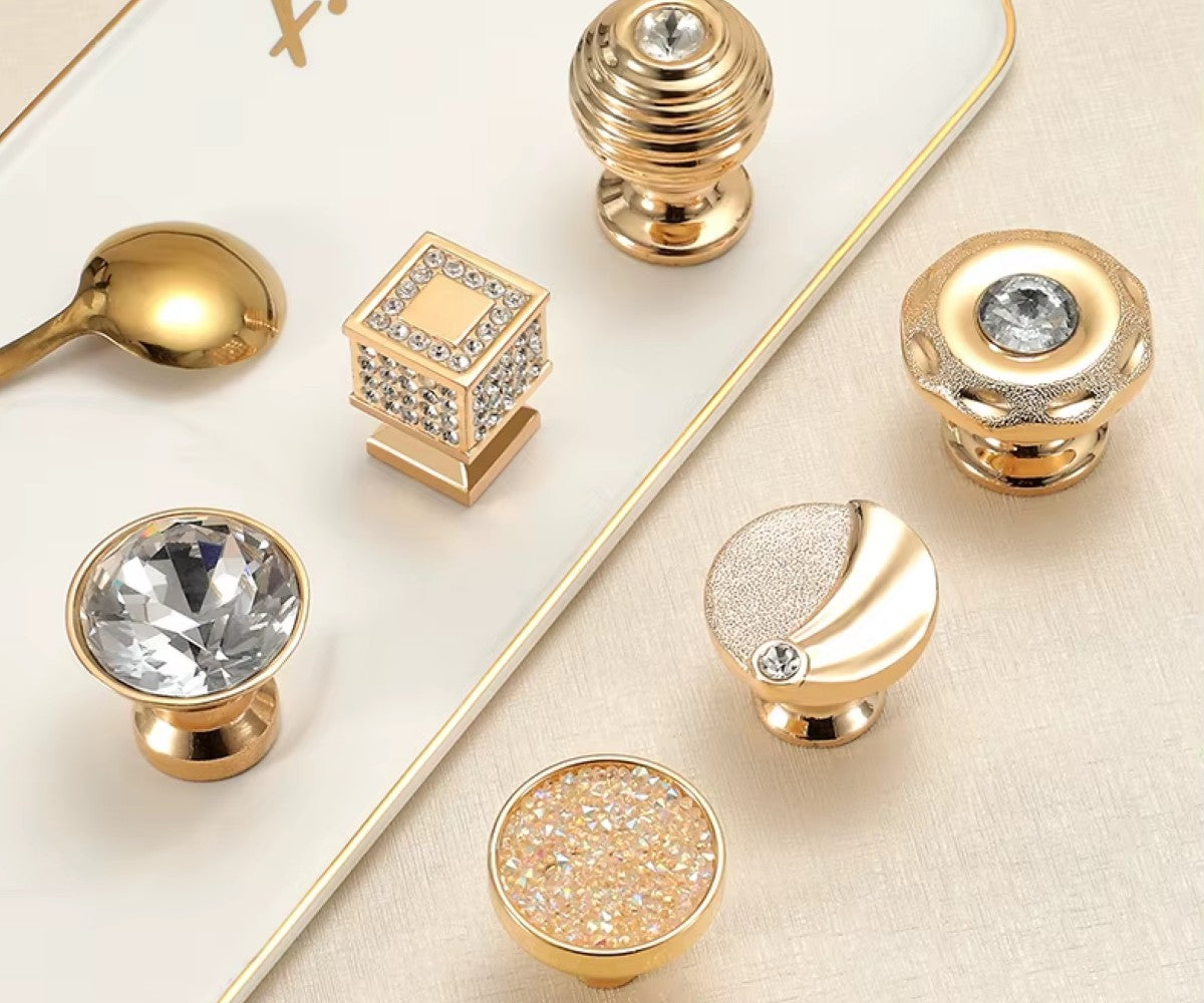 Möbelgriffe Luisa Gold farbig Detail