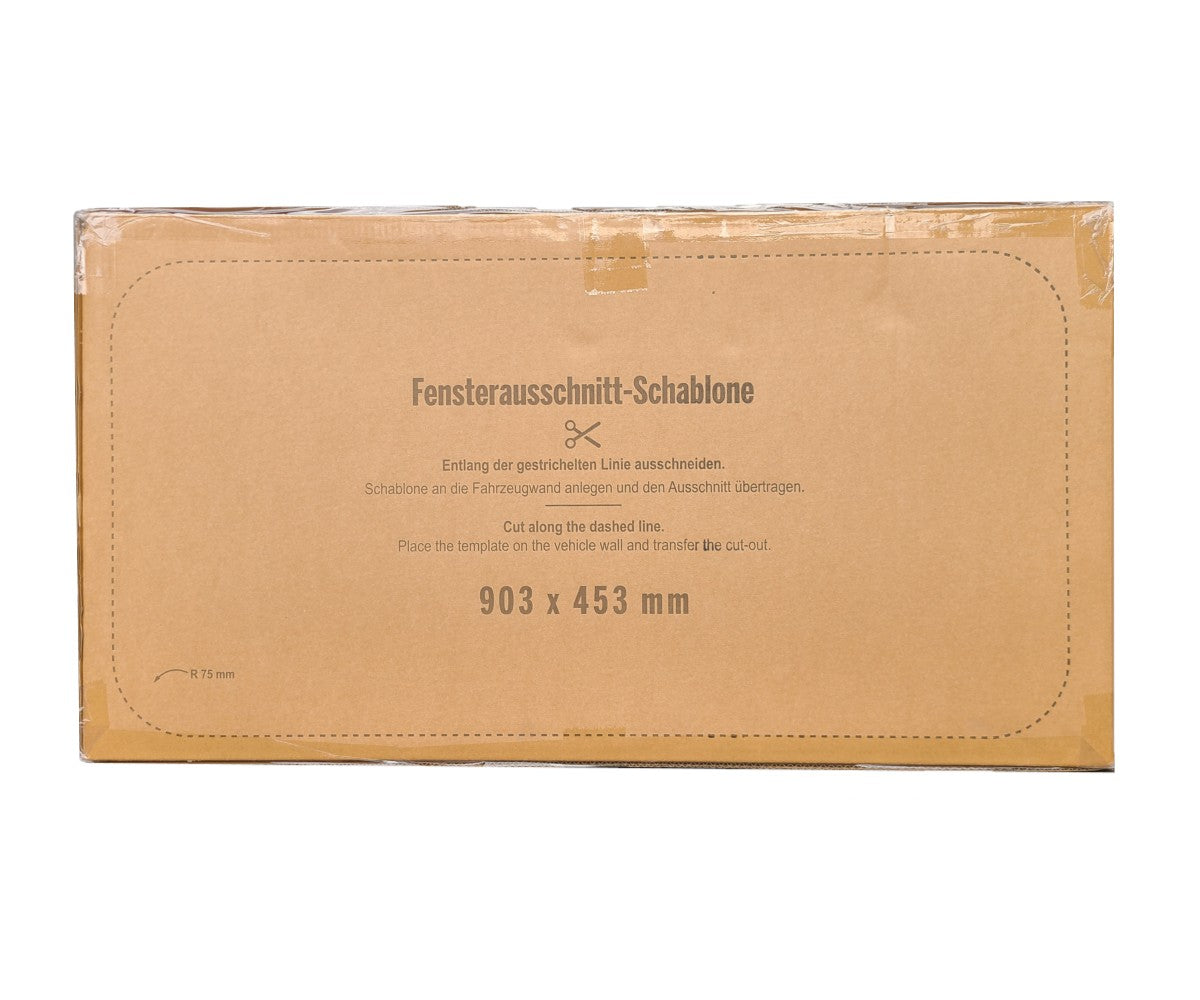 Pantheratec Camper Ausstellfenster 900x450mm Schablone für Ausschnitt