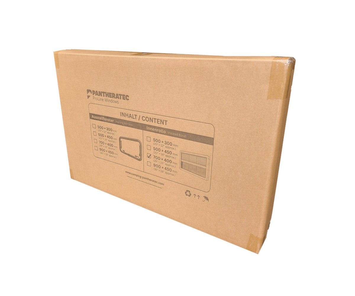 Pantheratec Innenrollo für Camper Fenster 700 x 400 mm Karton