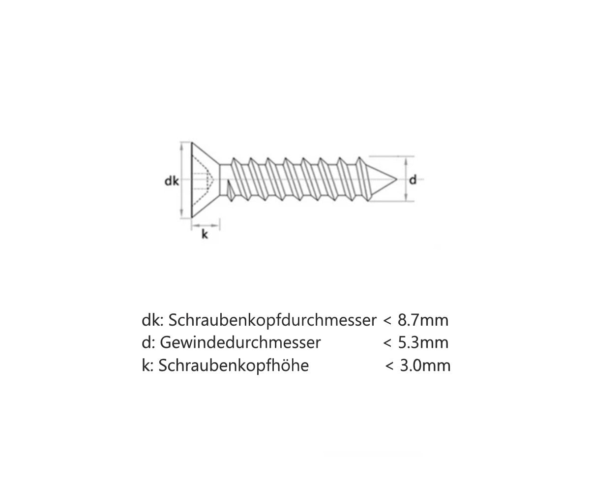 20x Schraubenkappe in weiß dekorative Abdeckung