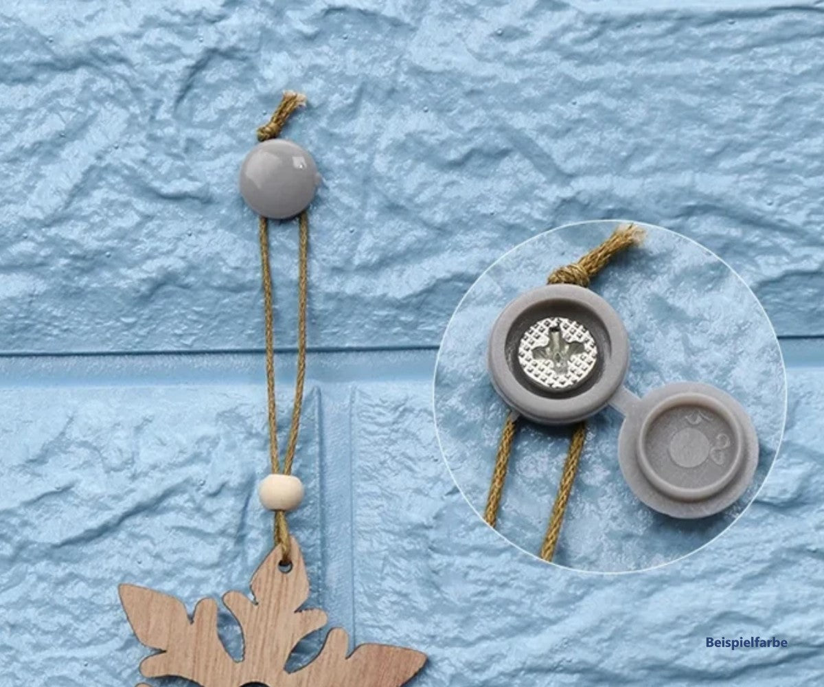 20x Schraubenkappe in weiß dekorative Abdeckung