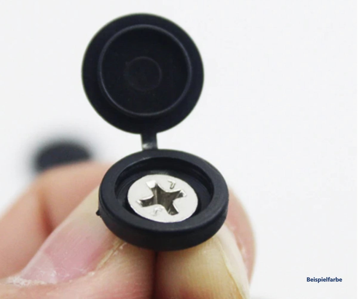 20x Schraubenkappe in weiß dekorative Abdeckung