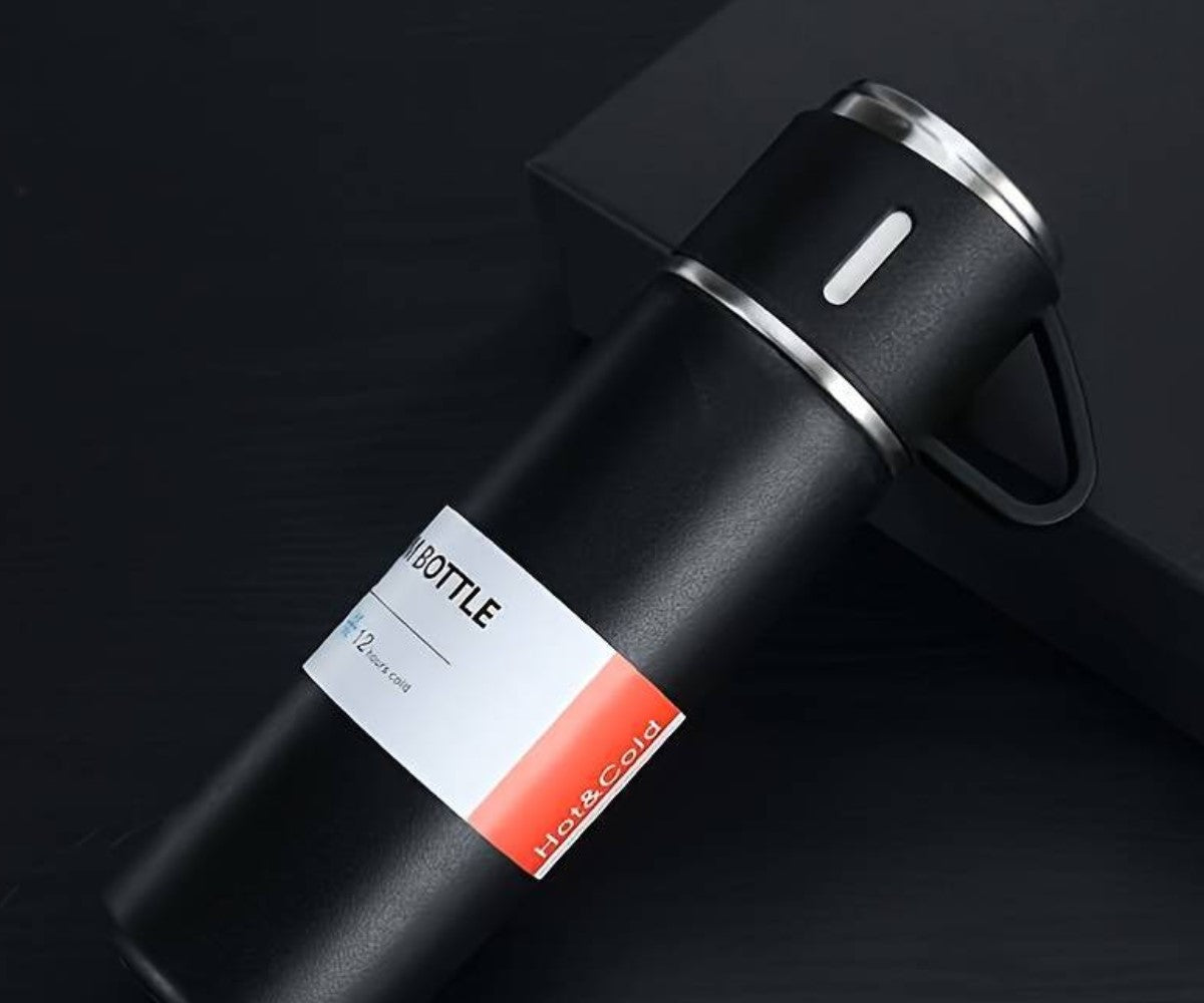 Thermobecher mit Tasse to go 500ml - Camping Pantheratec