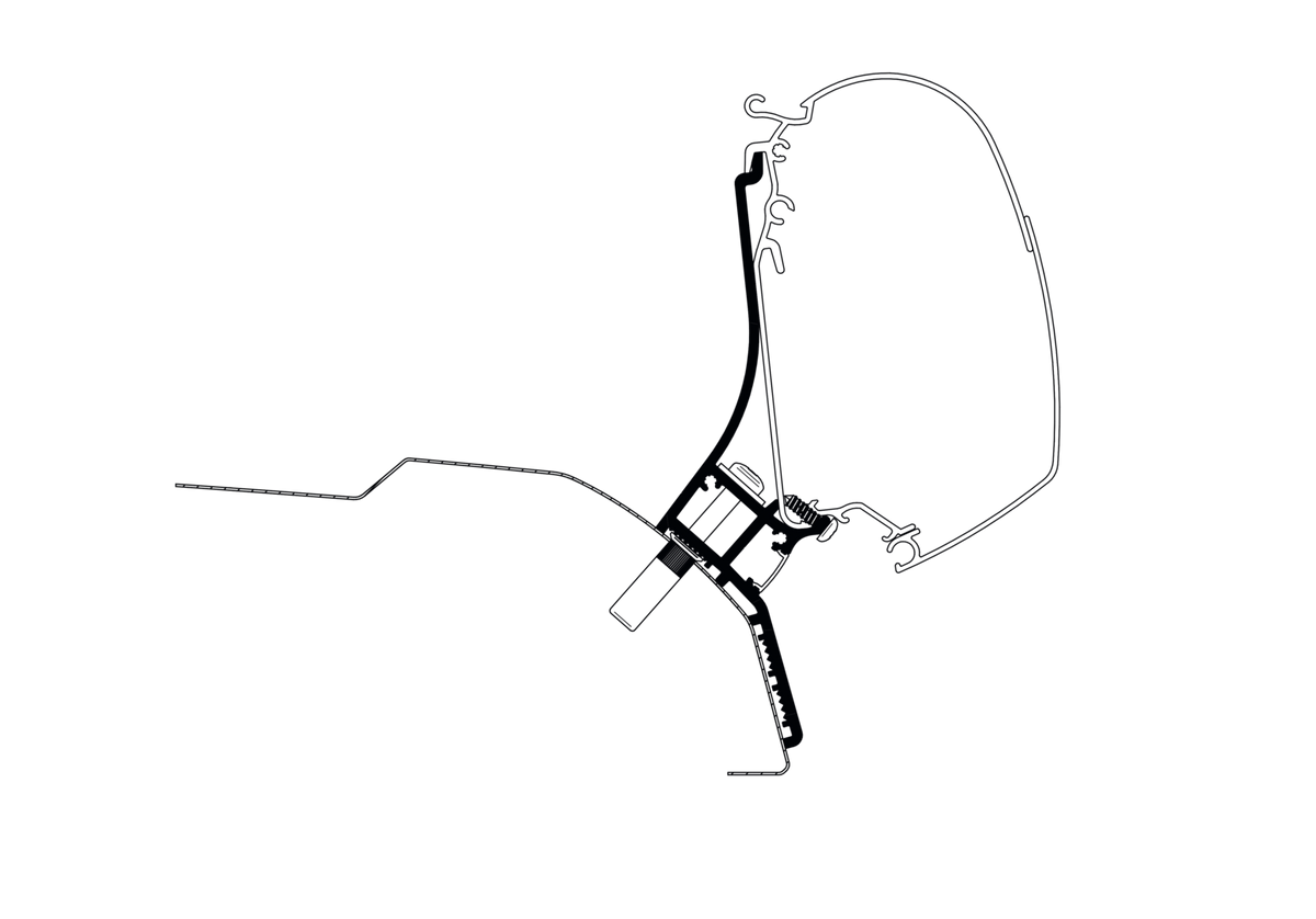 Thule Ducato H2 Lift RoofAdapter LED 375cm