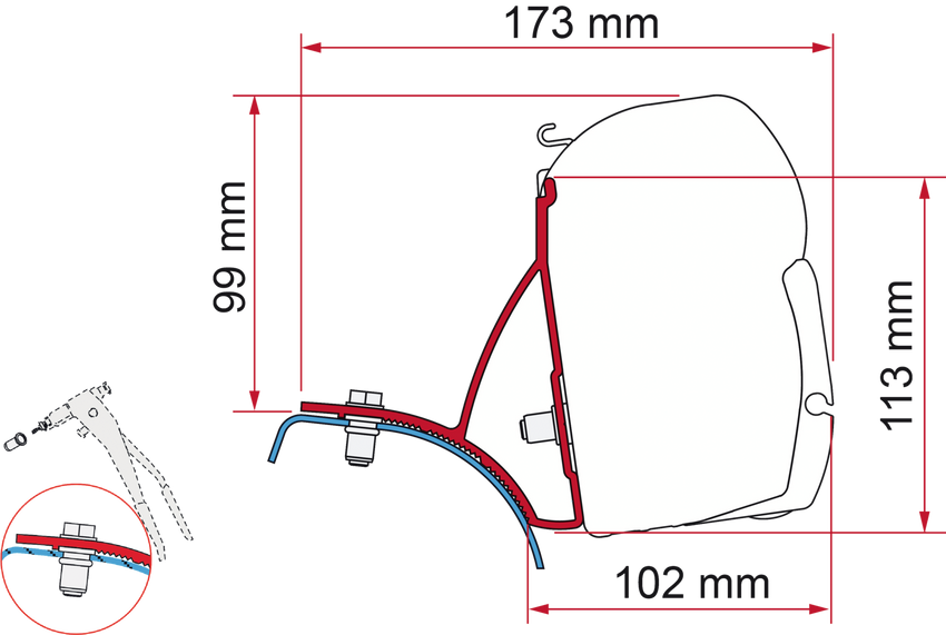 Fiamma Adapter Kit Trafic-Vivaro