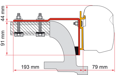 Fiamma Adapter-Kit MB Vito