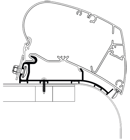 Thule Adapter Hymer Roof-Nova 400 cm