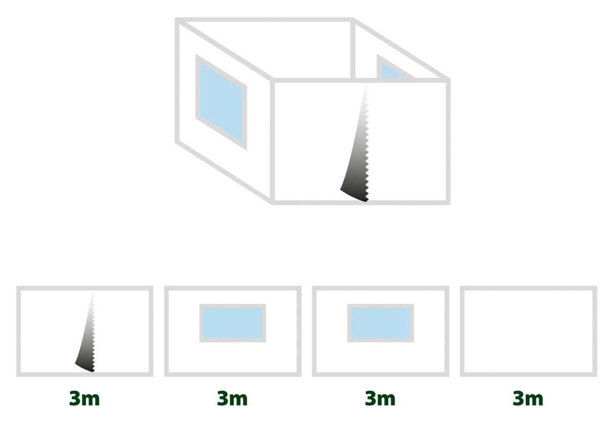 Brunner Seitenwand-Set Zebo Enjoy 2-Pro 3x3
