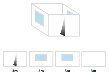 Brunner Seitenwand-Set Zebo Enjoy 2-Pro 3x3