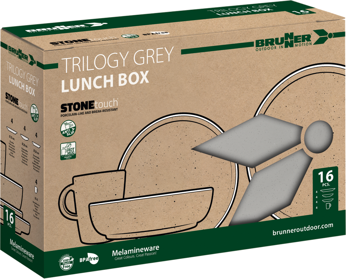 Brunner Lunch Box TRILOGY GREY