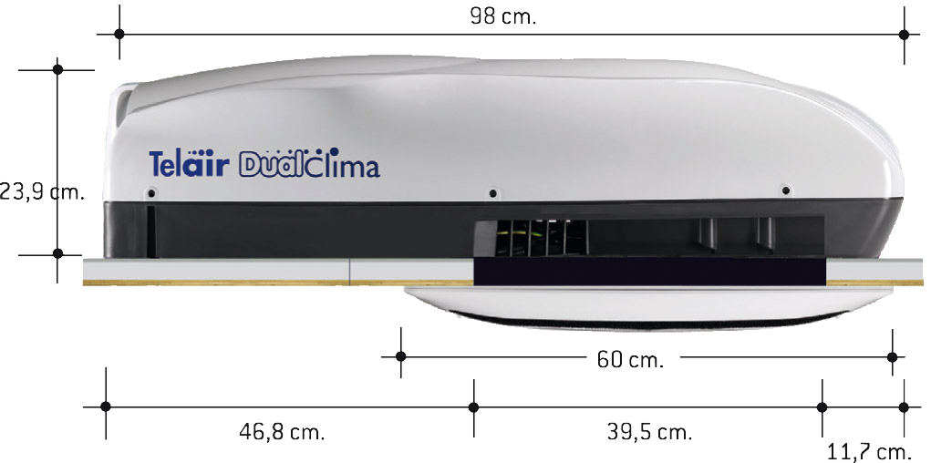 Teleco Klimaanlage Dualclima 8400H weiß (S)