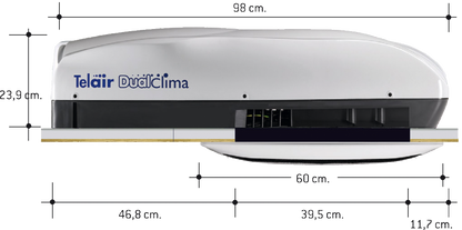 Teleco Klimaanlage Dualclima 8400H weiß (S)