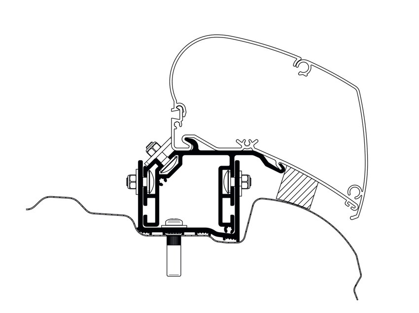 Thule VW Crafter Adapter 2017 LHD