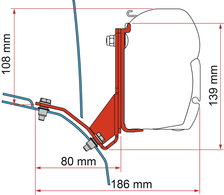 Fiamma Adap.-Kit FD H2 Lift Roof-Hymercar-Pössl