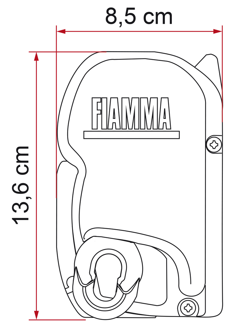 Fiamma F45S titanium 260 cm, VW T5-M (L1)