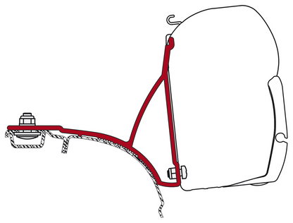 Fiamma F45S titanium 260 cm, VW T5-M (L1)