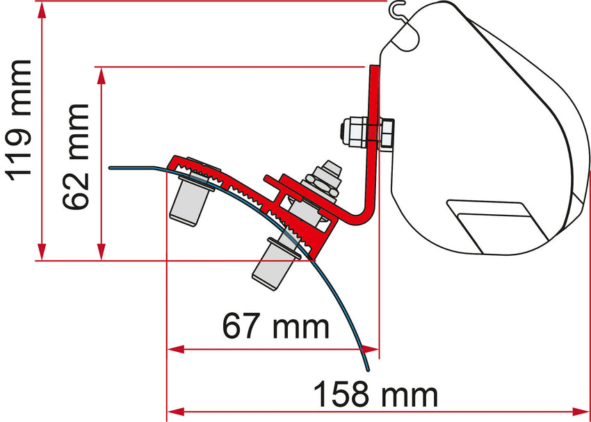 Fiamma Adapter F35 Kit PSA ab 2018