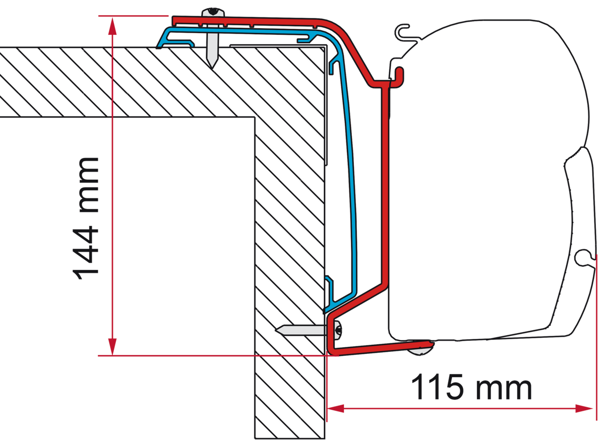 Fiamma Adapter Rapido Serie 6 ab 24-400cm