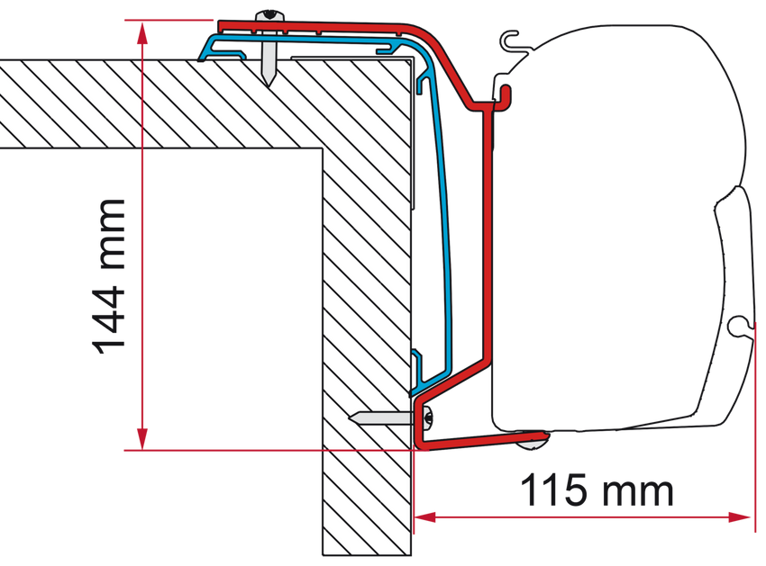 Fiamma Adapter Rapido Serie 6 ab 24-400cm