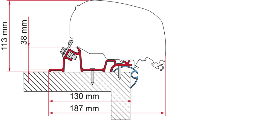Fiamma Adapter Caravan Standard 450