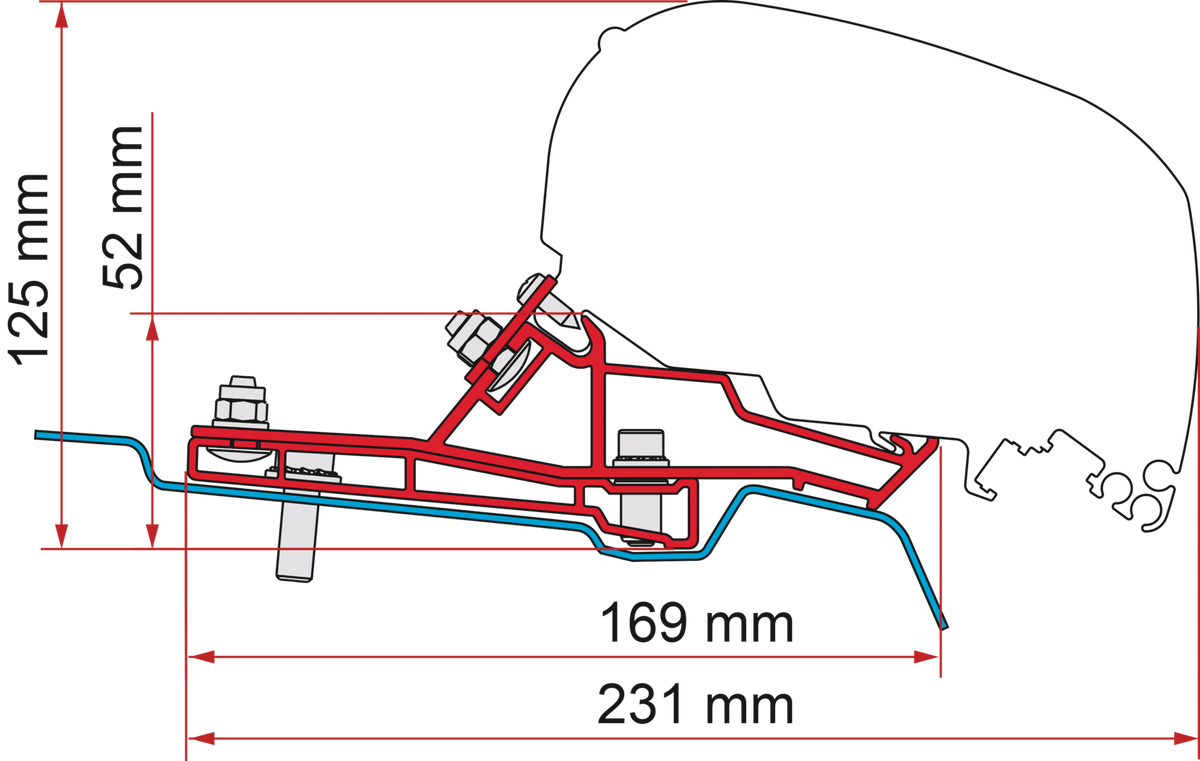 Fiamma Adapter Ford Transit Van H2 L2