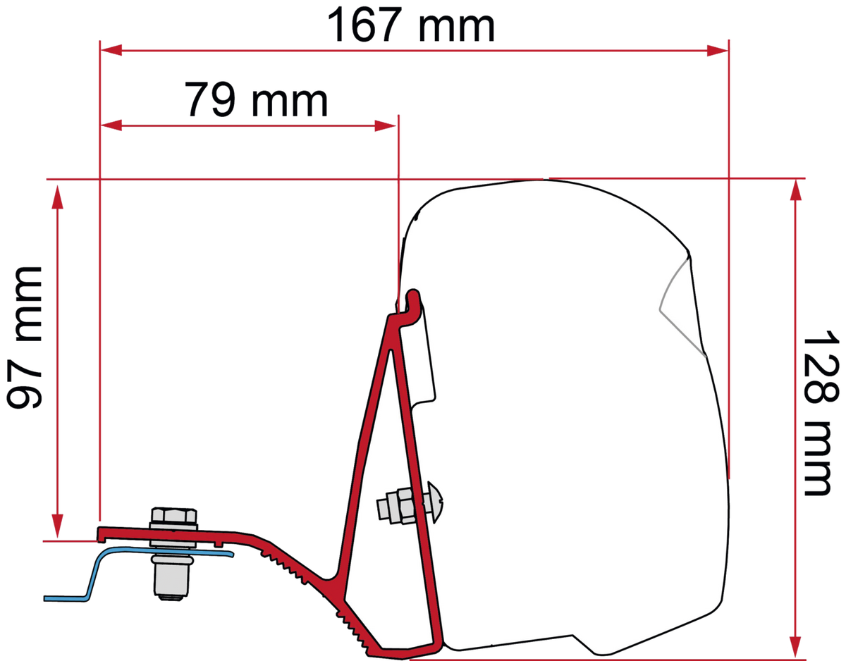 Fiamma Adapter F43 Kit Renault Trafic ab 2014