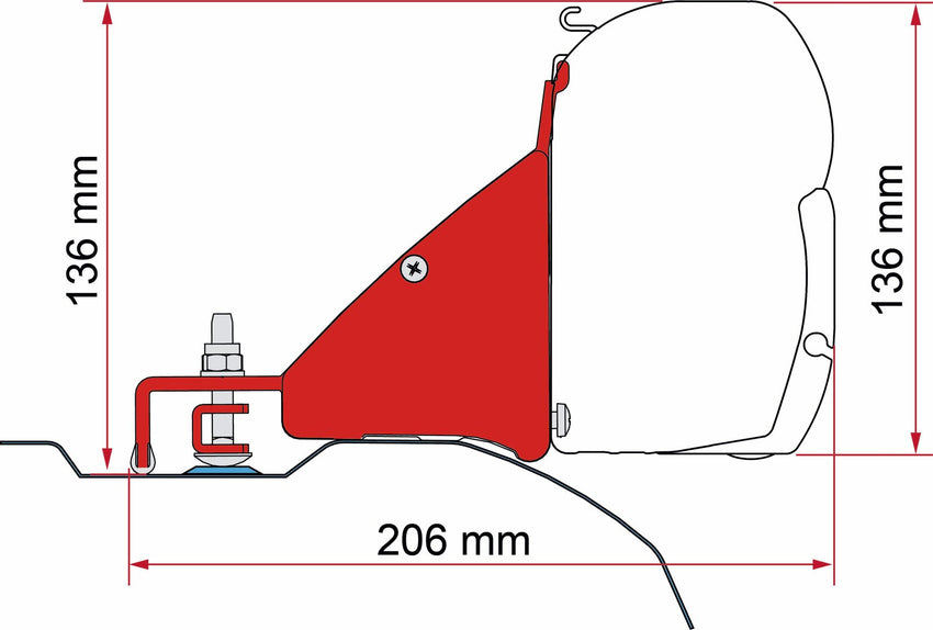 Fiamma Adapter FD ab 06 L2H2