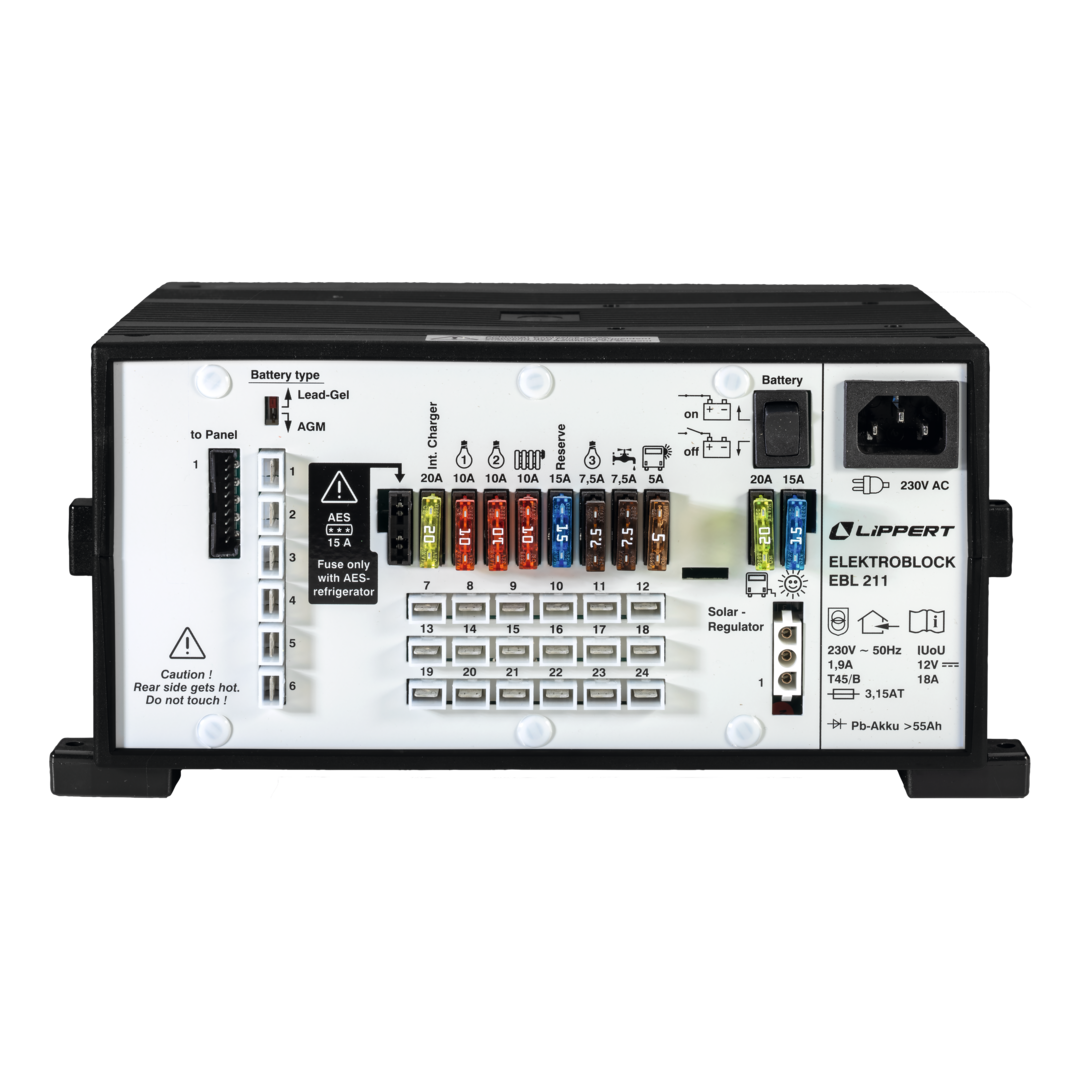 Lippert Elektroblock EBL 211 mit Kontrolltafel
