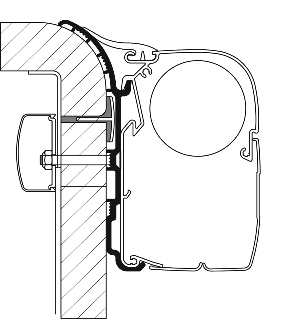 Thule Adapter Bürstner 500 cm
