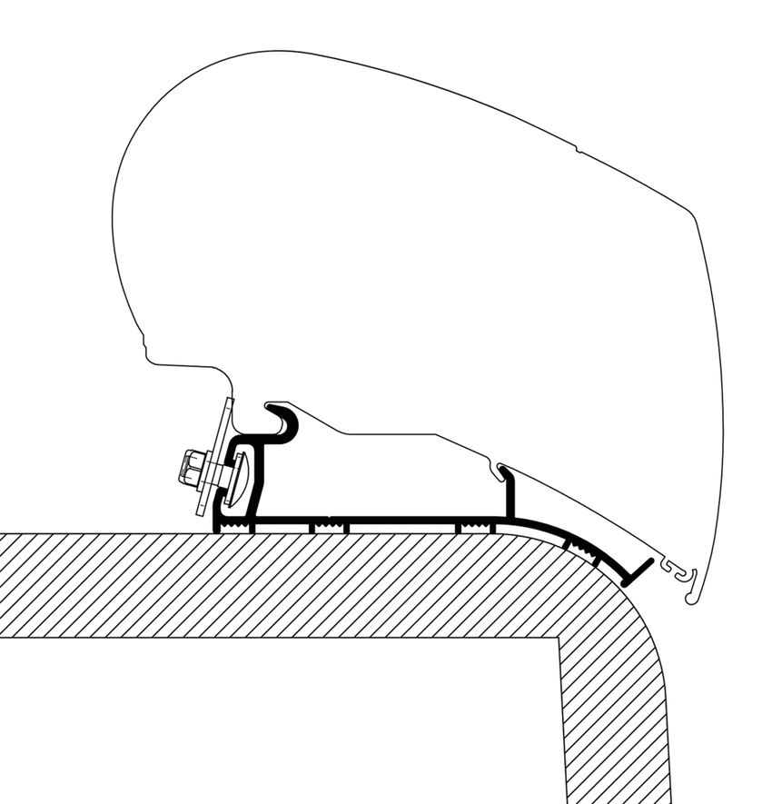 Thule Adapter Hymer Roof-Nova 350 cm
