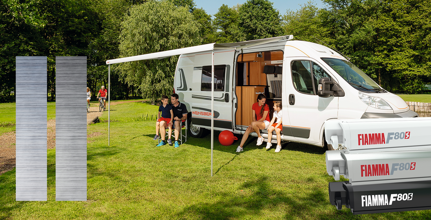 Fiamma F80 S weiß 400 cm, Royal Blue