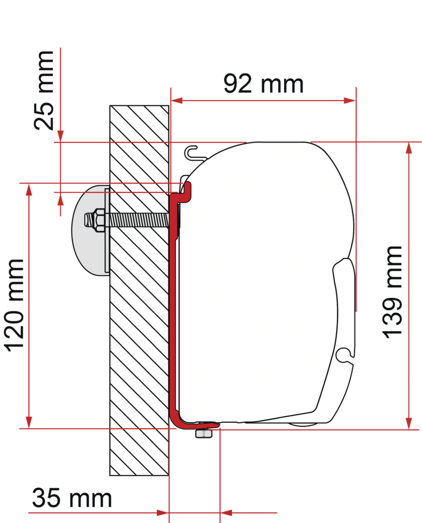 Fiamma Adapter AS 450